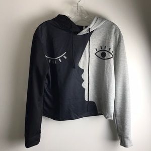 cropped hoodie